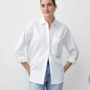 Ayr. The Deep End Women’s White Button Down Cotton Shirt